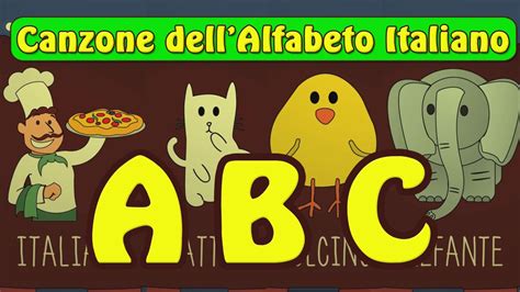 alfabeto italiano canzone
